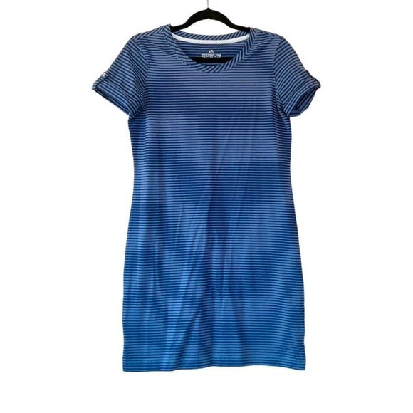 Southern Tide Blue Abigail Striped Short Sleeve T-Shirt Dress Size XS - Picture 2 of 7